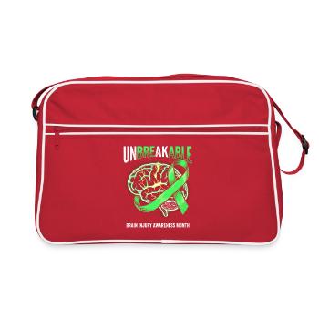 Ruban du Cerveau Incassable - Sac Retro - rouge/blanc - Devant