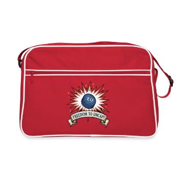 Freiheit für den Deckel - Weg mit dem Band - Retro Tasche - Rot/Weiß - Vorne