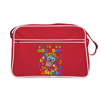 Vibrant Numbers Calculator - Retro Bag - red/white - Front