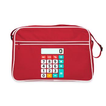 Retro Color-Block Calculator - Retro Bag - red/white - Front