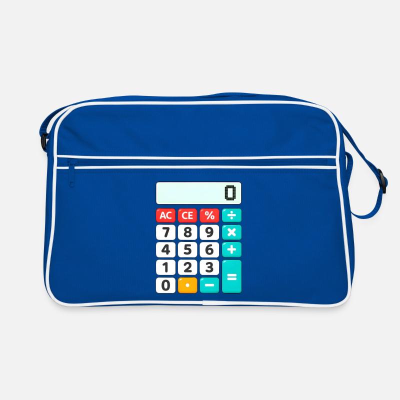 Retro-Farbblock-Rechner Retro Tasche
