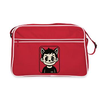 Stichwolf Mascot - Retro Bag - red/white - Front