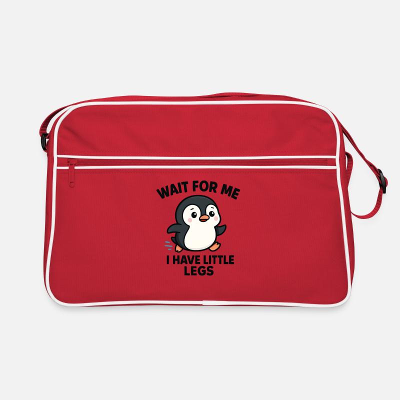 Pinguin Spruch Humor Meme Lustig Geschenkidee Retro Tasche