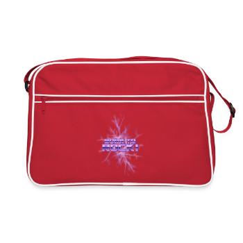Born to Rock Neon Eis-Splash - Retro Tasche - Rot/Weiß - Vorne