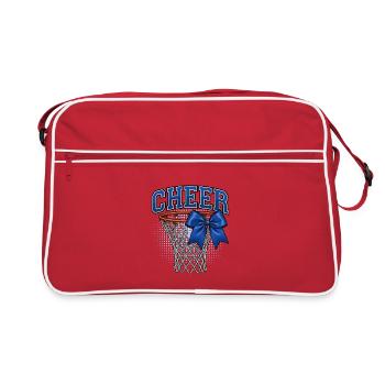 Cheer Hoop Blue Bow - Retro Bag - red/white - Front