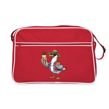 Boulderer Colorsplash Boulder Bouldering - Retro Bag - red/white - Front