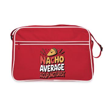 Acupuncture Chinese Medicine Health - Retro Bag - red/white - Front