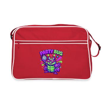 Party Bug  - Retro Tasche - Rot/Weiß - Vorne