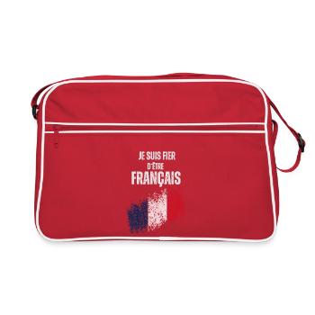 Fier d'être Français - Sac Retro - rouge/blanc - Devant