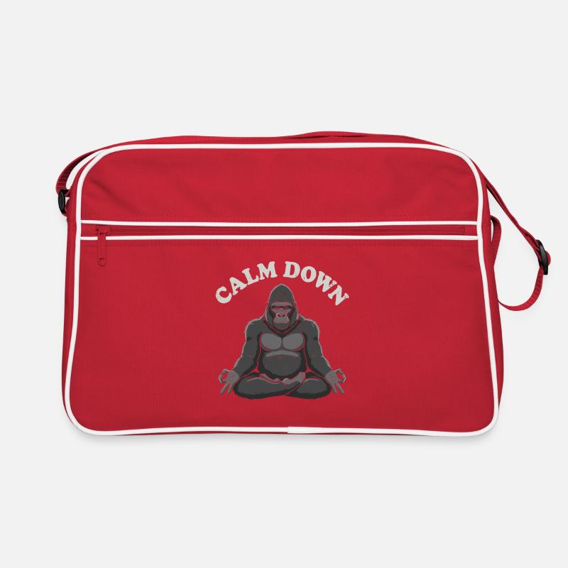 Calm Gorila Meditation Pose Retro Bag