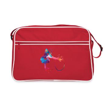 Gymnastics Hoops Rhythmic Gymnastics - Retro Bag - red/white - Front
