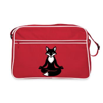 Méditation Fox Yoga - Sac Retro - rouge/blanc - Devant