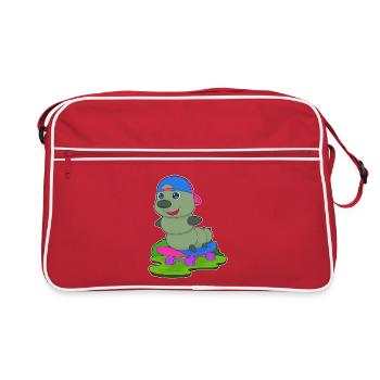 Caterpillar Skater Skateboard Sport - Sac Retro - rouge/blanc - Devant