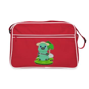 Jardin de pelles Caterpillar Gardener - Sac Retro - rouge/blanc - Devant