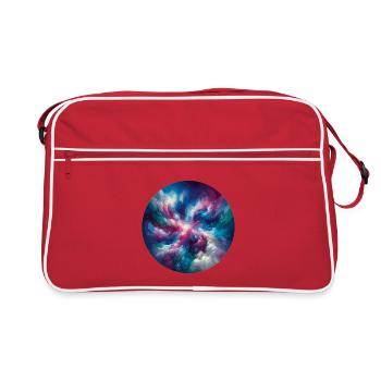 Roue des couleurs galactique - Sac Retro - rouge/blanc - Devant