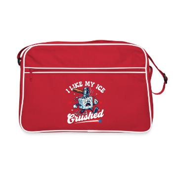 I Like My Crushed Pro Immigration Abolish  - Retro Bag - red/white - Front