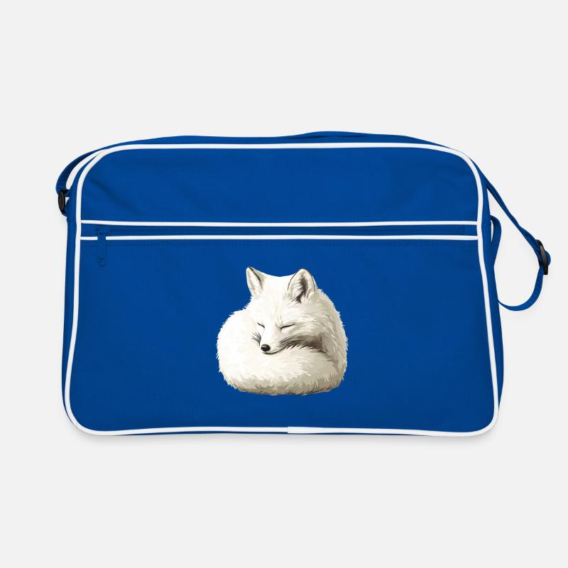 Sleeping Winter Fox Retro Bag