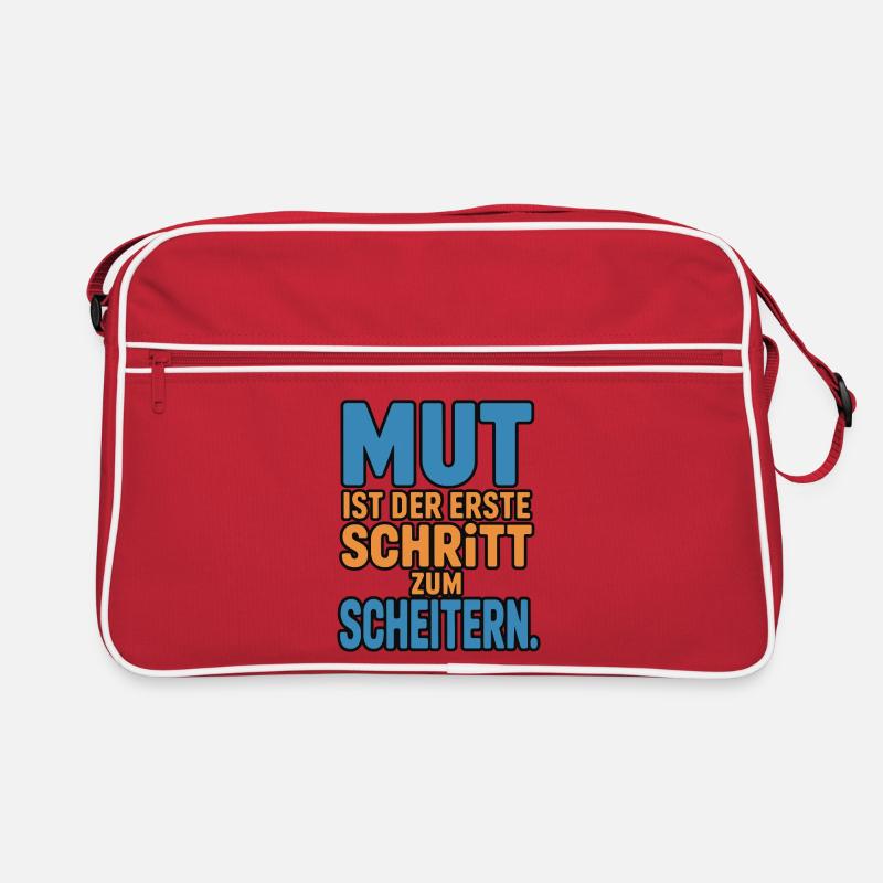 Courage is the first step to failure Retro Bag