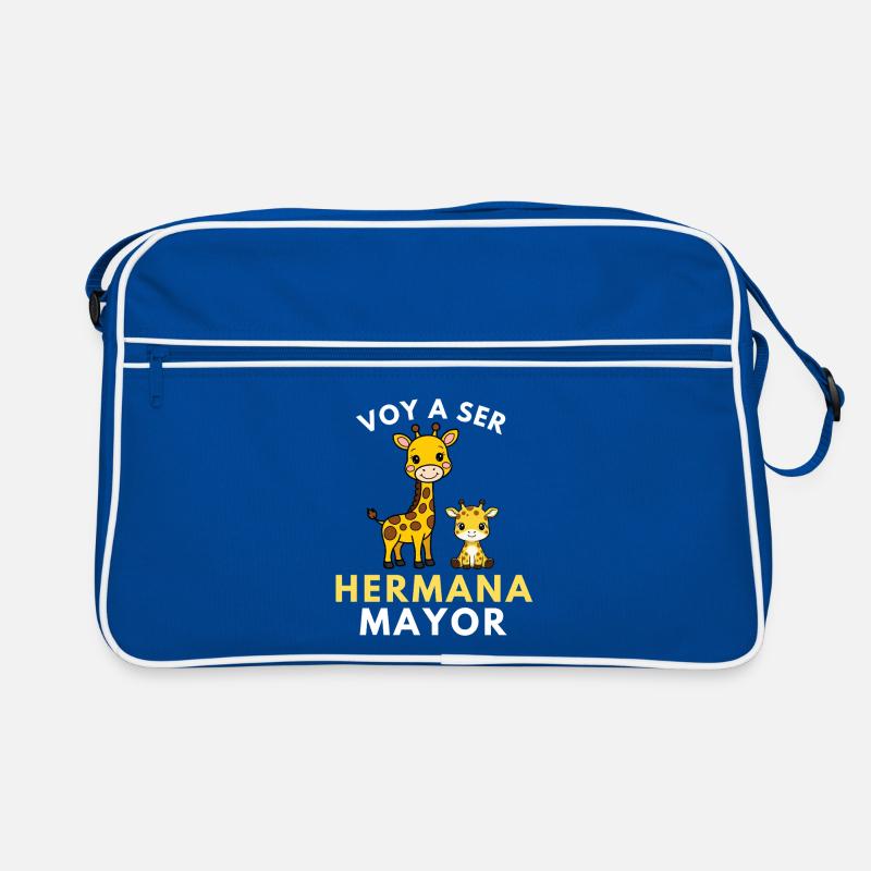 Ich werde eine große Schwester Retro Tasche