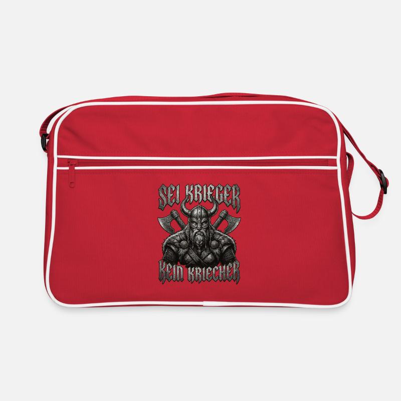 Sois un guerrier, pas un creeper, barbe viking Sac Retro