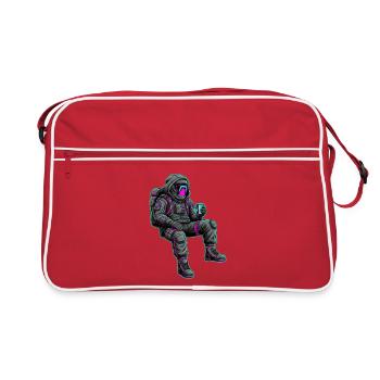 Night Astronaut Neon Power - Retro Bag - red/white - Front