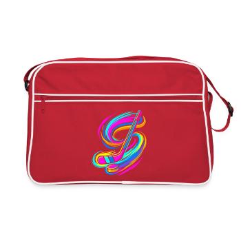 Bâtons de hockey sur glace - Sac Retro - rouge/blanc - Devant