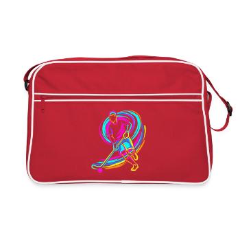 Joueurs de hockey sur gazon - Sac Retro - rouge/blanc - Devant