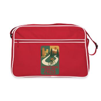 Any Path | Bicycle - Retro Bag - red/white - Front