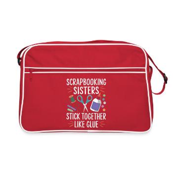 Scrapbooking Sisters: Glue Like Glue - Retro Bag - red/white - Front