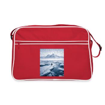 Mais pourquoi l’humour humoristique existentiel et triste du mème du Pingouin ? - Sac Retro - rouge/blanc - Devant