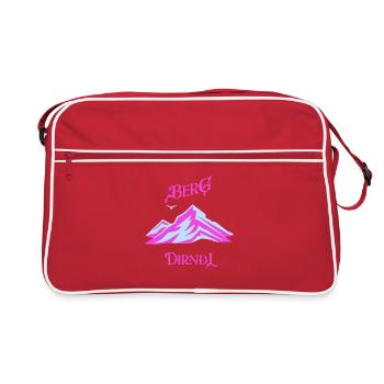 Pastel néon Berg Dirndl - Sac Retro - rouge/blanc - Devant
