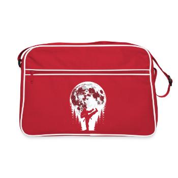 Bigfoot Karate Mond - Retro Tasche - Rot/Weiß - Vorne