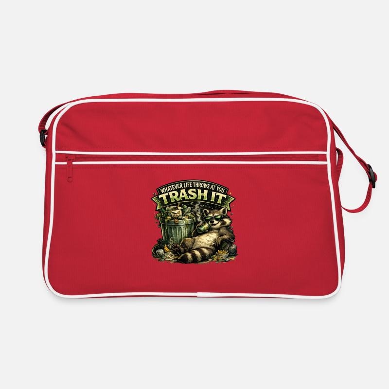 Déchets Devise Raton laveur Détends-toi Amuse-toi Sac Retro