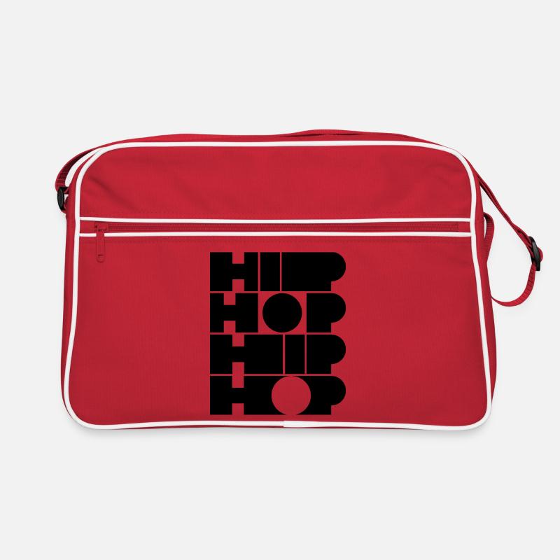 Hip-Hop-Mut typografisches Logodesign Retro Tasche