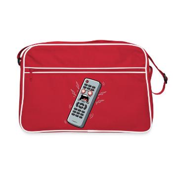 Screaming Remote Control Cartoon - Retro Bag - red/white - Front
