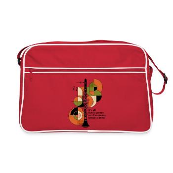Fun Until the Reed Breaks | Clarinet - Retro Bag - red/white - Front