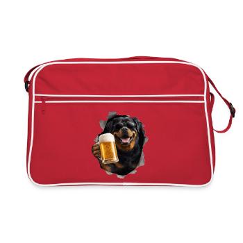 Rottweiler Beer - Retro Bag - red/white - Front