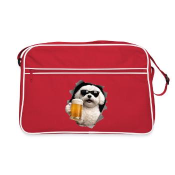 Maltese Beer - Retro Bag - red/white - Front