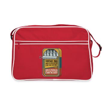 Sardine Vintage Jahrgang 1986 Pop Art - Retro Bag - red/white - Front