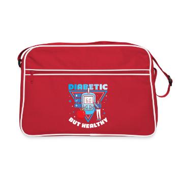 Diabetes type 1 diabetic - Retro Bag - red/white - Front