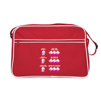 Voyage dans le temps - Sac Retro - rouge/blanc - Devant
