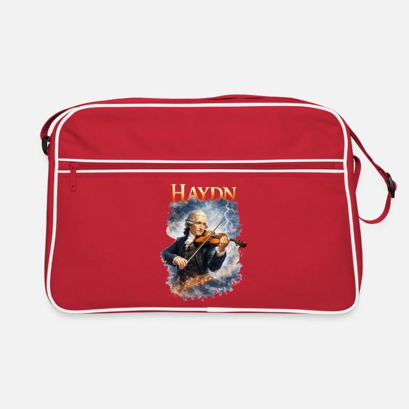 Haydn Violine im Sturm Retro Tasche