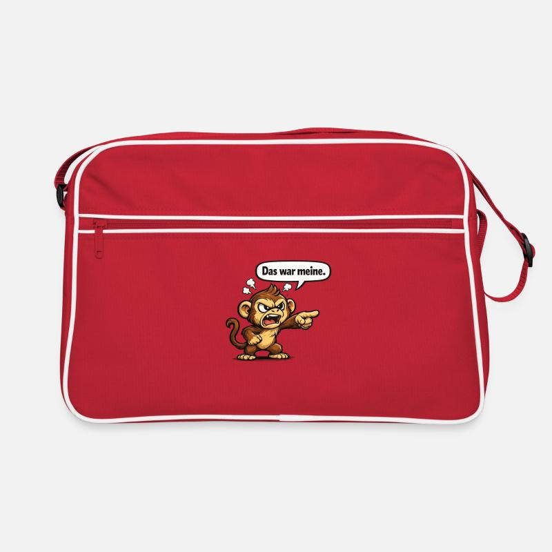 Affe Humor lustiger Spruch Geschenk Retro Tasche