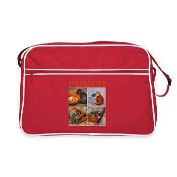 Équipe Monkey Punch - Sac Retro - rouge/blanc - Devant