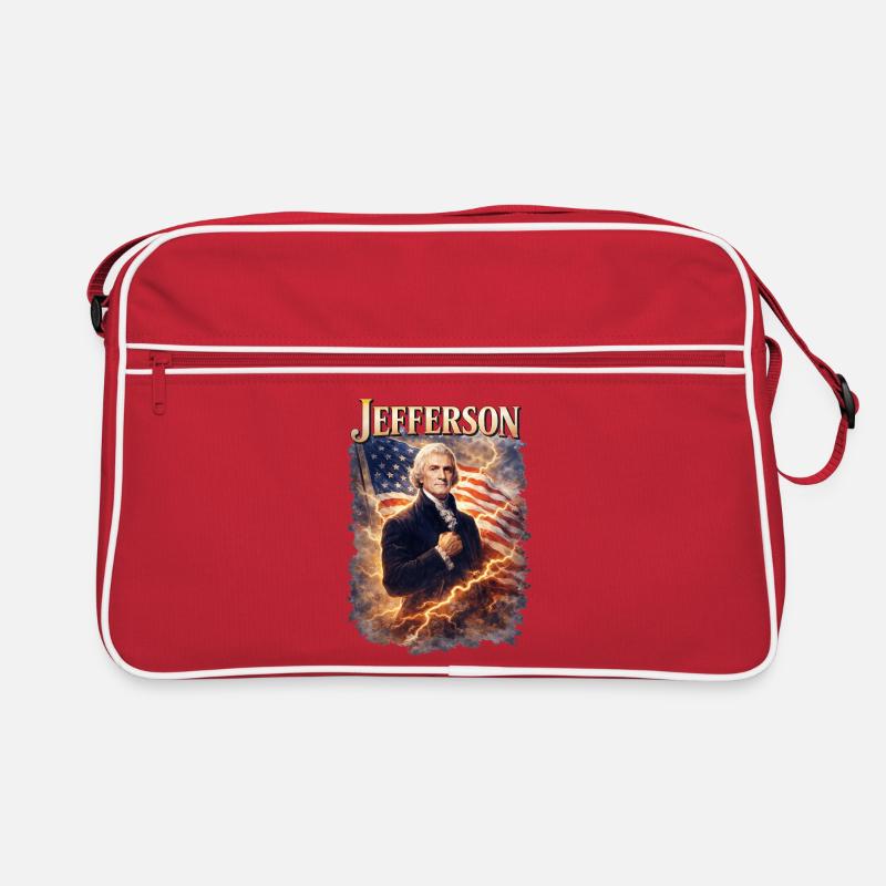 Portrait du drapeau de la tempête de Jefferson Sac Retro