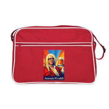 Vivaldi Beer Pop Art - Retro Bag - red/white - Front