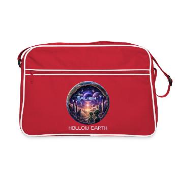 Terre Creuse Extraterrestre - Sac Retro - rouge/blanc - Devant