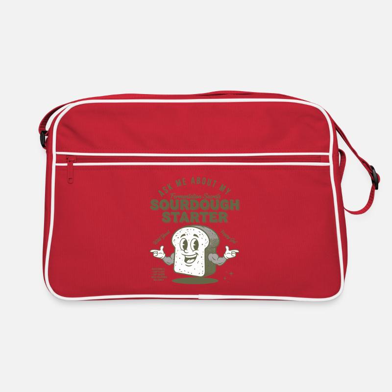 Sourdough Starter Bread Baking Baker Sourdough Retro Bag