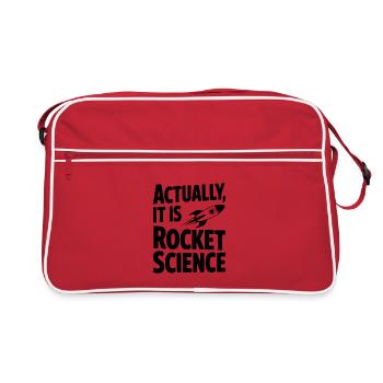 Actually It Is Rocket Science - Retro Bag - red/white - Front