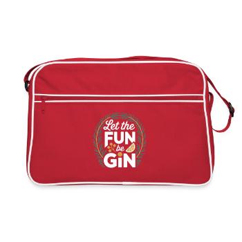 Gin Let The Fun Be Gin & Tonic Lover Party Gin - Retro Bag - red/white - Front